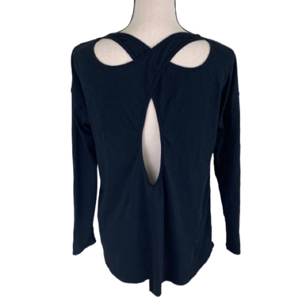 Lululemon Black Crisscross Back Long Sleeve